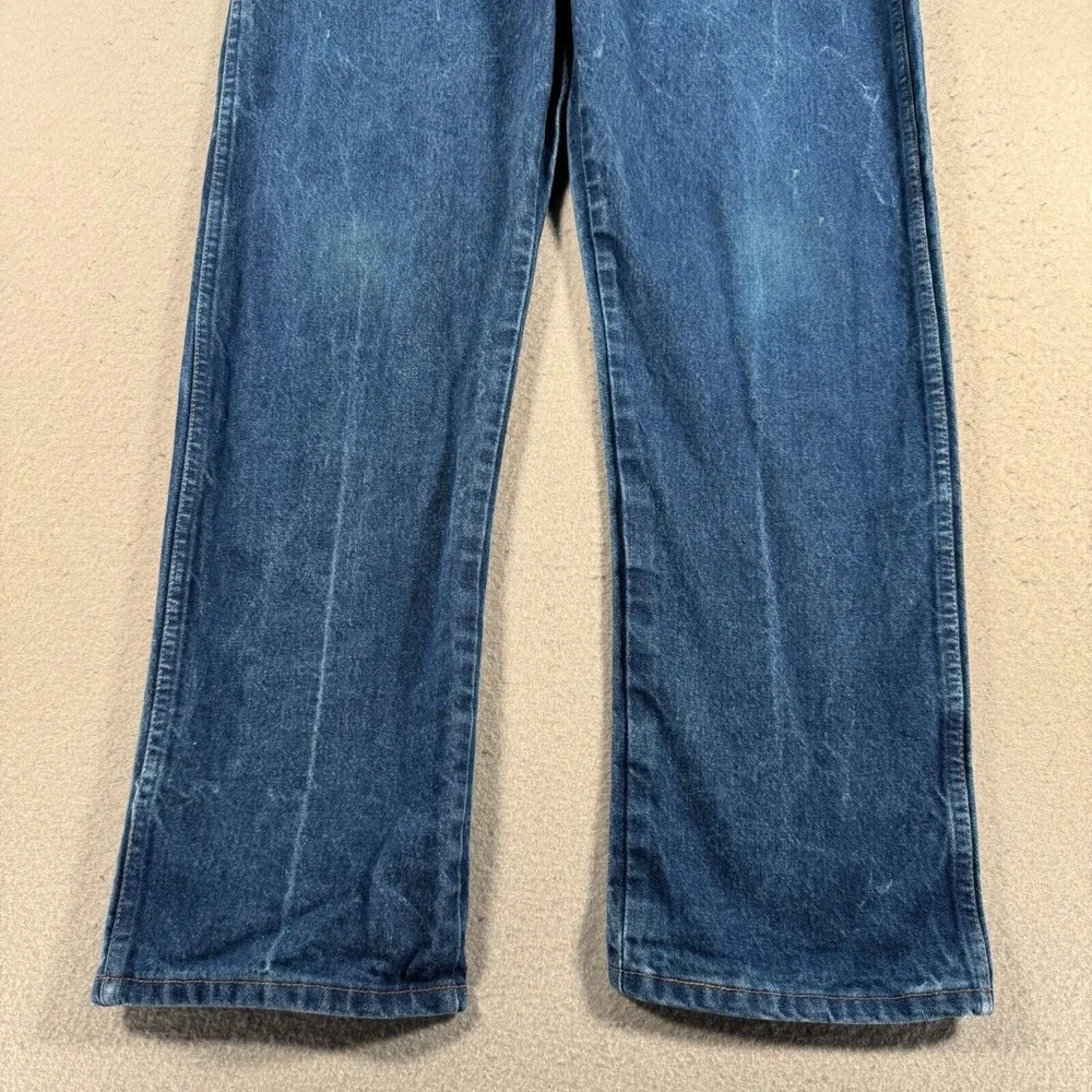Vintage Wrangler Jeans Mens 36x30 Blue Medium Wash Straight Leg‎ USA Denim 13MWZ